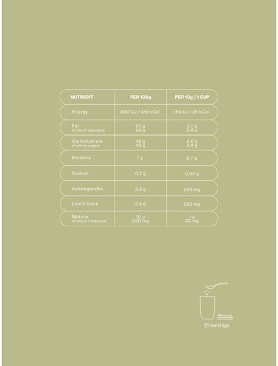 Matcha arbatos gėrimas