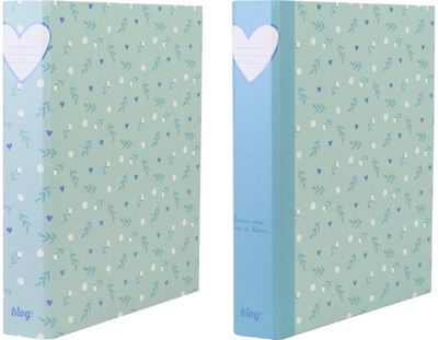 Segtuvas B'LOG SWEET BLUE su 2 žiedais, A4, 4 cm