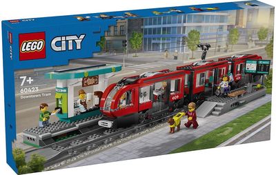 LEGO CITY Miesto centro tramvajus ir stotelė 60423