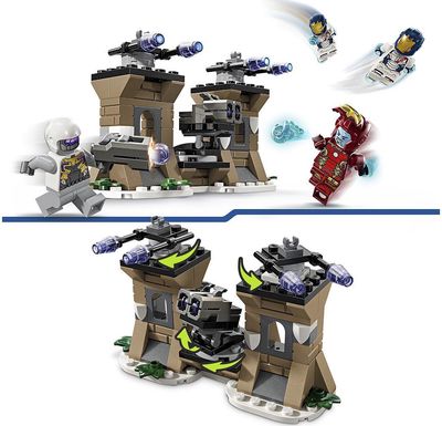 LEGO SUPER HEROES Geležinis žmogus ir Geležinis legionas prieš Hidros karį 76288