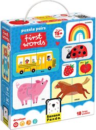 Lavinamoji dėlionė BANANAPANDA Puzzle pairs First words 15m+
