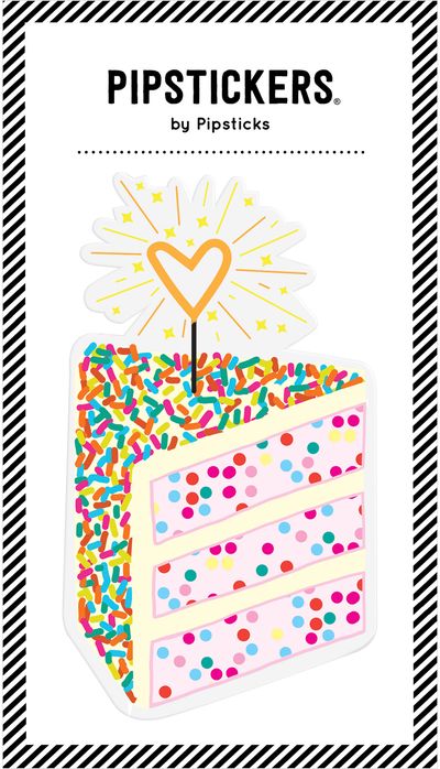 Didelis minkštas lipdukas PIPSTICKERS Big Puffy Cake