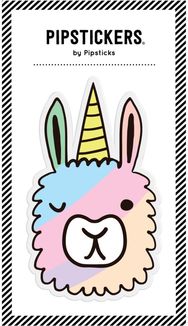 Didelis minkštas lipdukas PIPSTICKERS Big Puffy Llamacorn