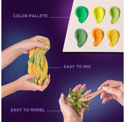 Kūrybinis modelinio rinkinys OKTO Wood&Craft DIY Succulents 21*21 cm Passion