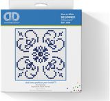 Deimantinė mozaika DD BLUE on WHITE 10,2x10