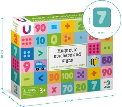 Magnetų rinkinys DODO skaičiai ir matematiniai ženklai