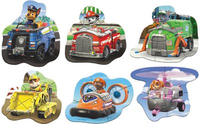 Dėlionė DODO Paw Patrol Ready for action 4+6+8 det.