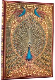 Užrašinė Hard HAFIZ’S PEACOCKS, Midi, linijomis, 144 p.