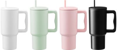 Termo puodelis MAKU Deal su šiaudeliu, 900 ml, įv. rūšys