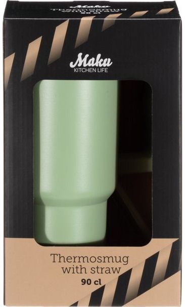 Termo puodelis MAKU Deal su šiaudeliu, 900 ml, įv. rūšys