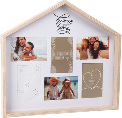 Nuotraukų rėmelis MDF + stiklas 46x26x50 cm