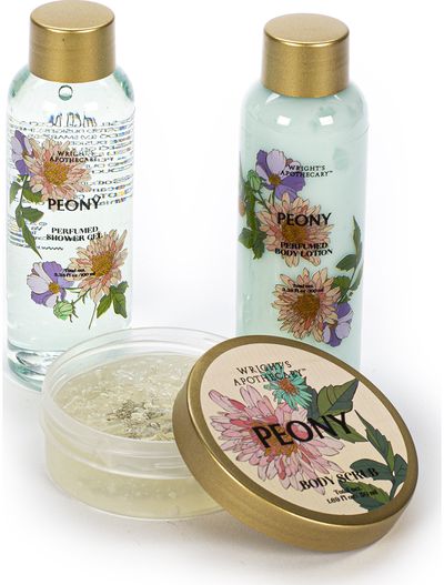 Kūno priežiūros rinkinys: Kūno losjonas 100 ml, dušo želė 50 ml, šveitiklis