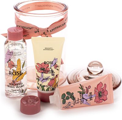 Prabangus 3 dalių rinkinys Rose su kaspinu