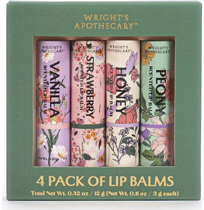 Lūpų balzamų rinkinys, 4 vnt.