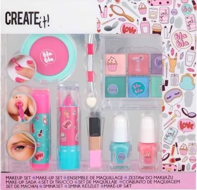 Kosmetikos rinkinys Create it! rožinės ir turkio spalvos
