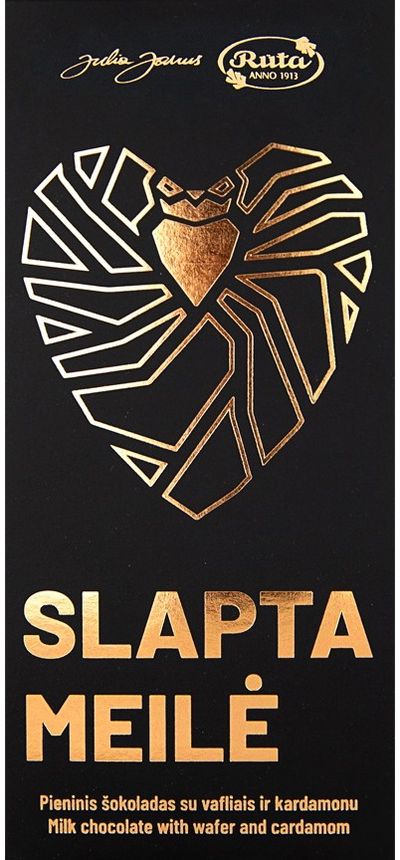 Pieninis šokoladas su vafliais ir kardamonu „Slapta meilė“, 70 g