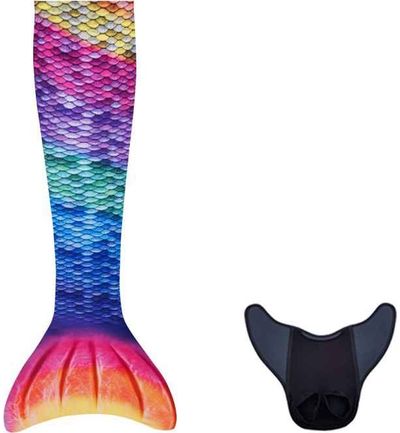 Undinės uodega su monoląstu KUAKI RAINBOW 2XS