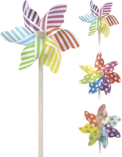 Vėjo malūnėlis WINDMILL 55 cm., DIA 22 cm. Įv. Rūšys