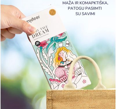 Spalvinimo akvarelė knygelė MIDEER Užburtas Sodas