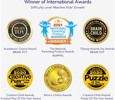 Dėlionė MIDEER Level Up Level 2 Lygis Gyvūnų Šeimos