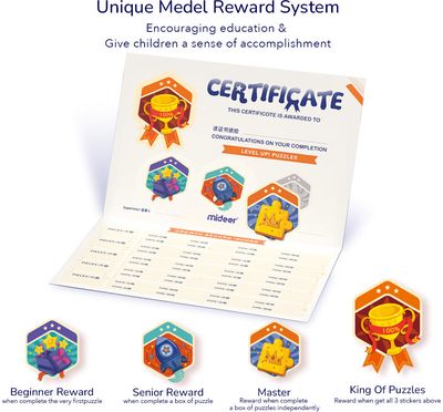 Dėlionė MIDEER Level Up Level 4 Fairy Tale Town