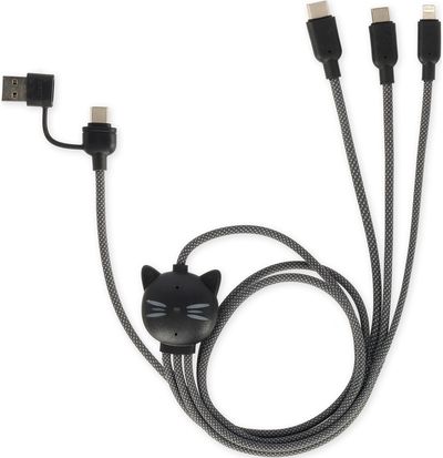 Įkrovimo laidas LEGAMI CHARGING & SYNC MULTICABLE - THREE HUGS - KITTY