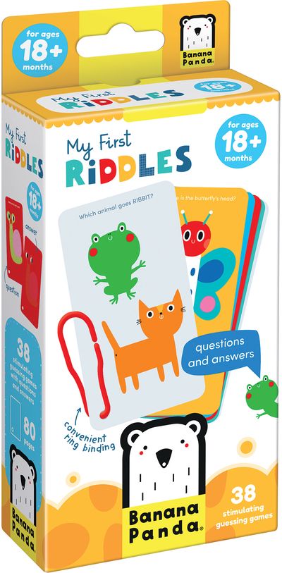 Lavinamosos kortelės BANANAPANDA My First Riddles 18m+