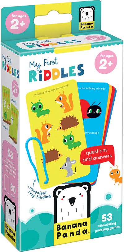 Lavinamosos kortelės BANANAPANDA 'My First Riddles 2+