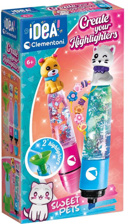 Kūrybinis rinkinys IDEA! Susikurk savo žymeklius Small Highlighter Lab SWEET PET S