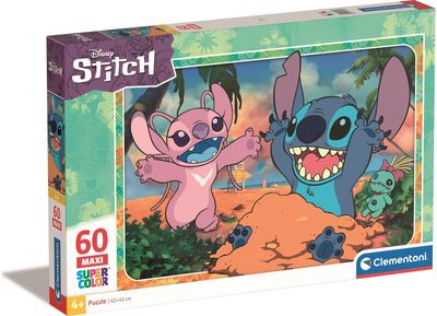 Dėlionė CLEMENTONI MAXI DISNEY STITCH 60 det.