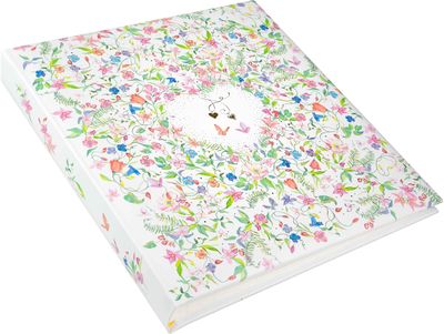 Albumas GOLDBUCH 08035 Charming Heart 30x31/60psl balti lapai, kampučiai/lipduka i, knyginio rišimo