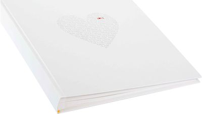 Albumas GOLDBUCH 08080 Love 30x31/60psl |balti lapai| kampučiai/lipdukai