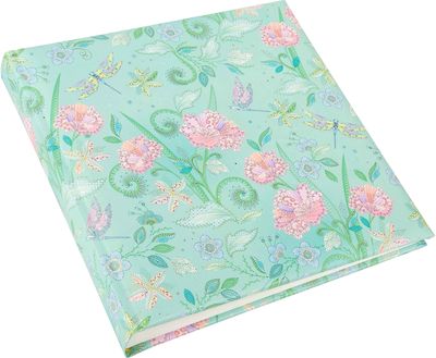Albumas GOLDBUCH 24812 Nature's Melody mint 25x25/60psl | kampučiai/lipdukai | k nyginio rišimo | balti lapai