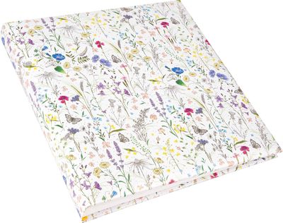 Albumas GOLDBUCH 27574 Summer Meadow white 30x31 cm| 60 psl | balti lapai| kampu čiai/lipdukai