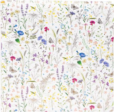 Albumas GOLDBUCH 27574 Summer Meadow white 30x31 cm| 60 psl | balti lapai| kampu čiai/lipdukai