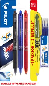 Ištrinamų rašiklių ir šerdelių rinkinys PILOT Frixion Clicker 0,7 mm, 4+2 vnt.