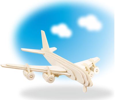 Medinis 3D modelis COLORINO su dažais ir lipdukais transportas įv. rūšys