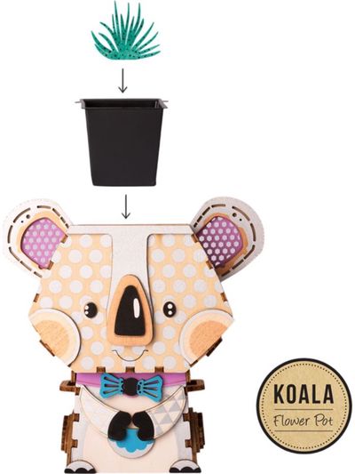 Modeliavimo rinkinys COLORINO gelių vazonėlis Flower Pot Koala