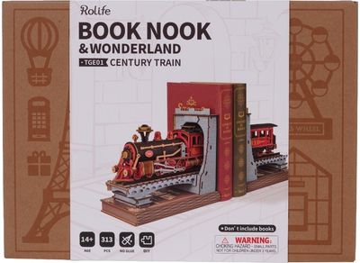 Modeliavimo rinkinys ROBOTIME Book Nook Century Train