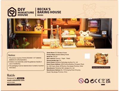 Modeliavimo rinkinys ROBOTIME Becka‘s Baking House