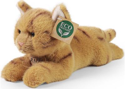 Pliušinis žaislas raudona katė 20 cm ECO-FRIENDLY