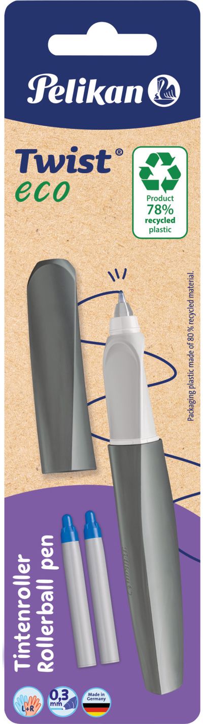 Kapsulinis rašiklis PELIKAN Twist Eco + 2 kapsulės, 3 spalvų