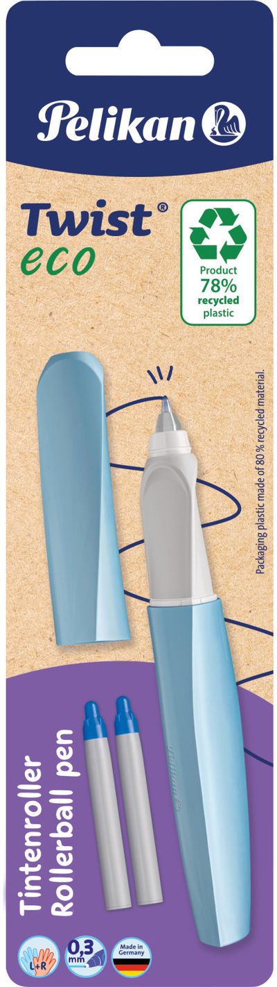Kapsulinis rašiklis PELIKAN Twist Eco + 2 kapsulės, 3 spalvų
