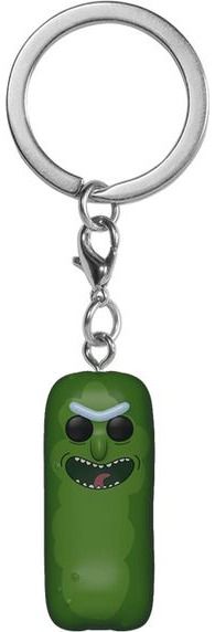 Vinilinė figūrėlė - raktų pakabukas FUNKO POP! Pickle Rick (Rick and Morty)
