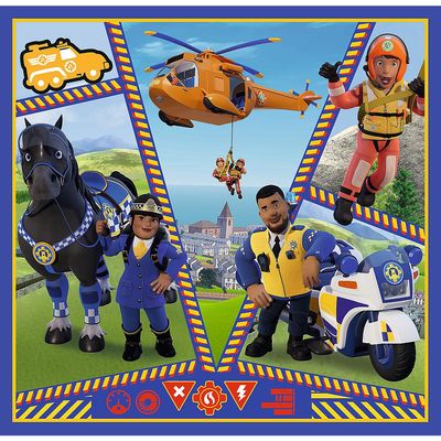 TREFL FIREMAN SAM 3 dėlionių rinkinys „Gaisrininkas Semas“