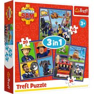 TREFL FIREMAN SAM 3 dėlionių rinkinys Gaisrininkas Semas