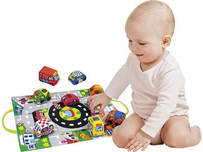 K’s KIDS Kūdikių kilimėlis „Mašinėlės mieste“