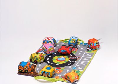 K’s KIDS Kūdikių kilimėlis „Mašinėlės mieste“
