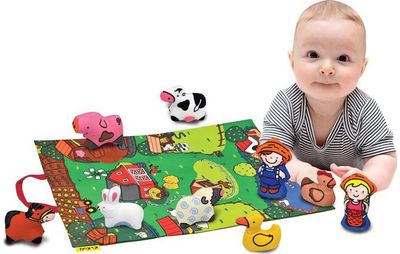 K’s KIDS Kūdikių kilimėlis „Ūkis“