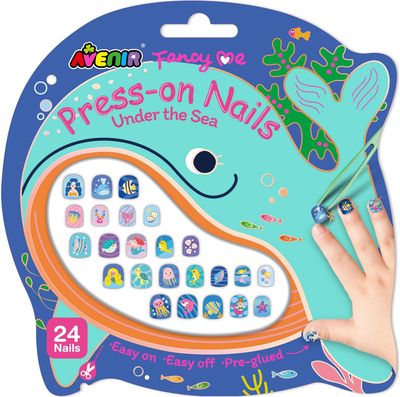 AVENIR Priklijuojamų nagų rinkinys „Jūros pasaulis“